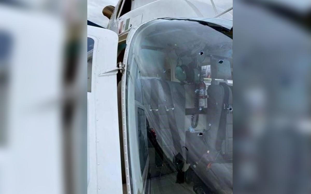 Disparan contra helicóptero de Fuerza Civil en Los Aldamas; hieren a piloto. Foto: Especial