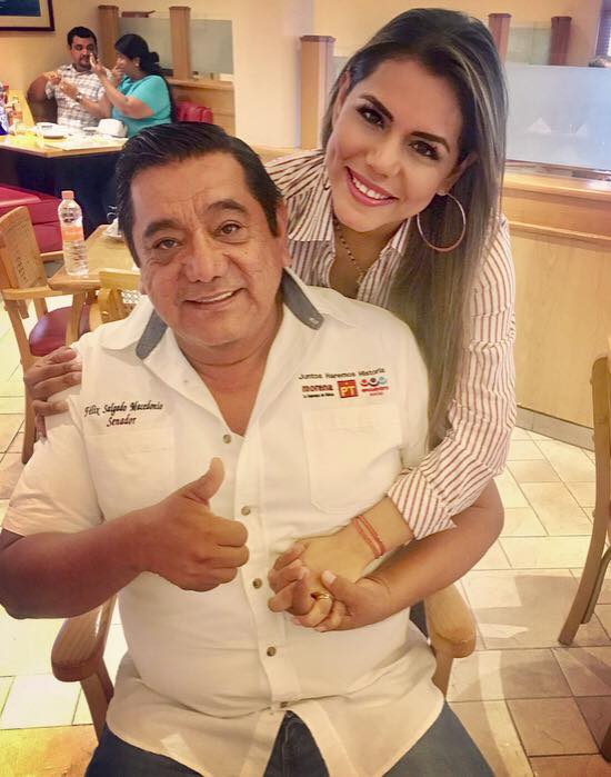 Félix Salgado y su hija Evelyn | Evelyn Salgado