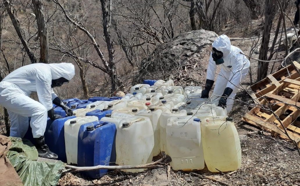 De acuerdo con información de la FGR, en 2019, 22 laboratorios fueron detectados y eliminados. (EFE)
