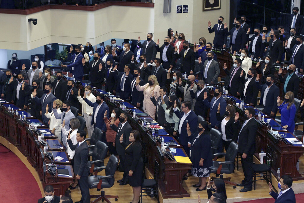 Sesión del Congreso de El Salvador. (AFP)