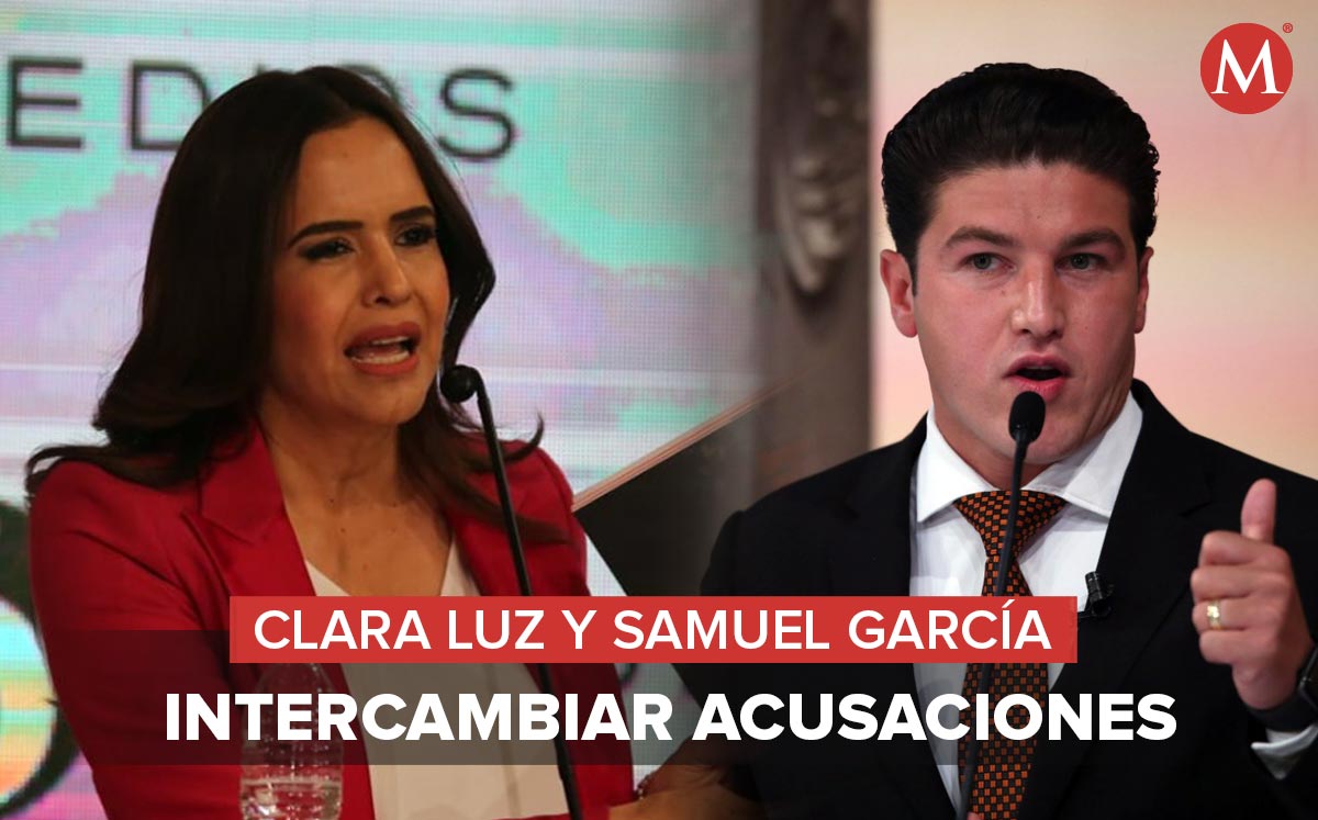 Clara Luz y Samuel García intercambiaron acusaciones en el debate META21. (Jorge López)