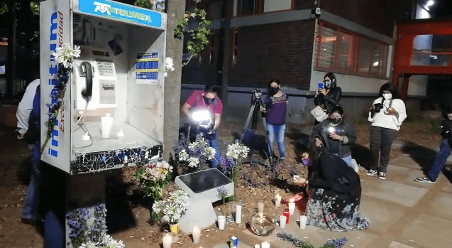 La madre de Lesvy Osorio realizó un altar en el sitio donde se encontró el cuerpo de su hija | Vanessa Job