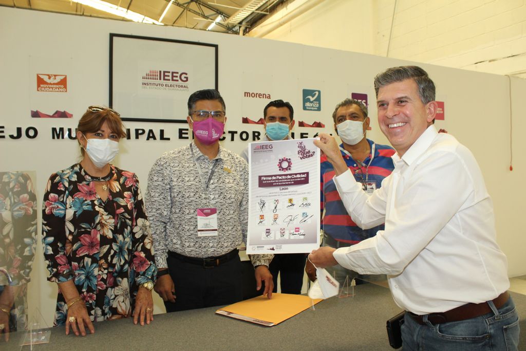 Sheffield firma pacto de civilidad ante el IEEG. ESPECIAL