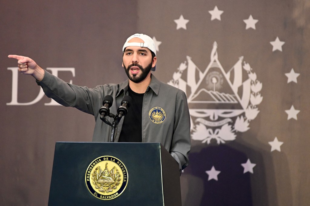 El presidente de El Salvador, Nayib Bukele. (AFP)