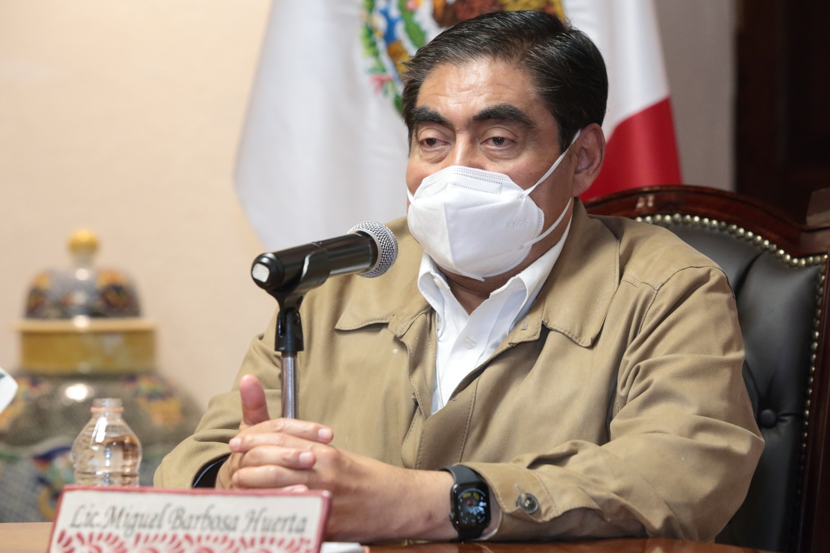 Miguel Barbosa, gobernador de Puebla. (Especial)