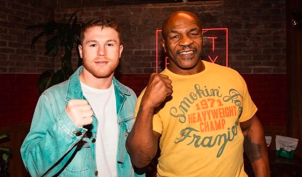 Saúl 'Canelo' Álvarez y Mike Tyson (Instagram)