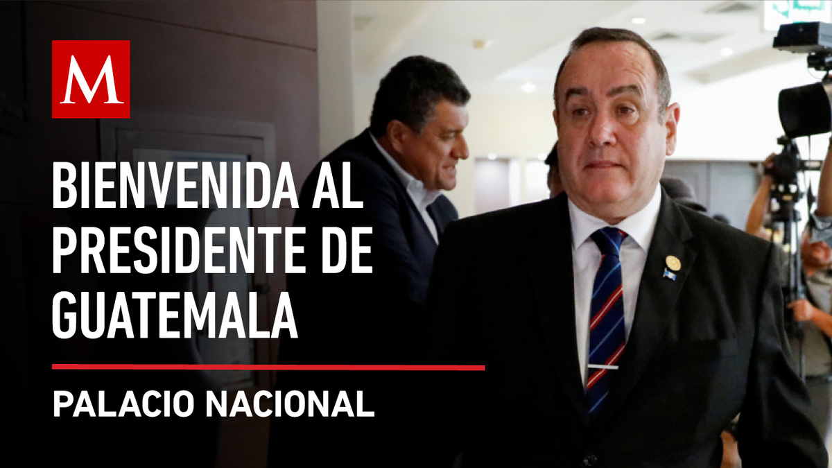 AMLO encabeza ceremonia de bienvenida al presidente de Guatemala