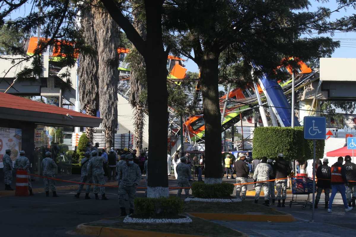Se derrumbó trabe de Línea 12 del Metro de CdMx. (Juan Carlos Bautista)