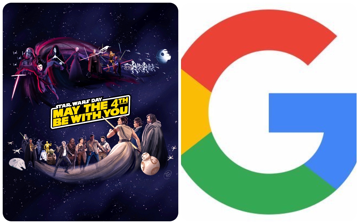 Así es ele homenaje de Google a Star Wars (@disneyplusla y @googlemexico en Twitter).