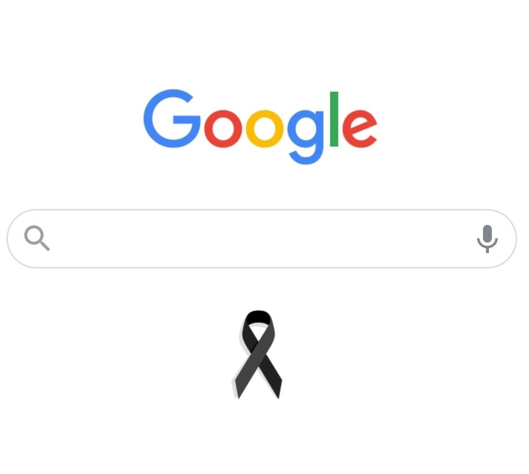 Google se sumó al sentimiento de luto por el que pasa México. (Captura)