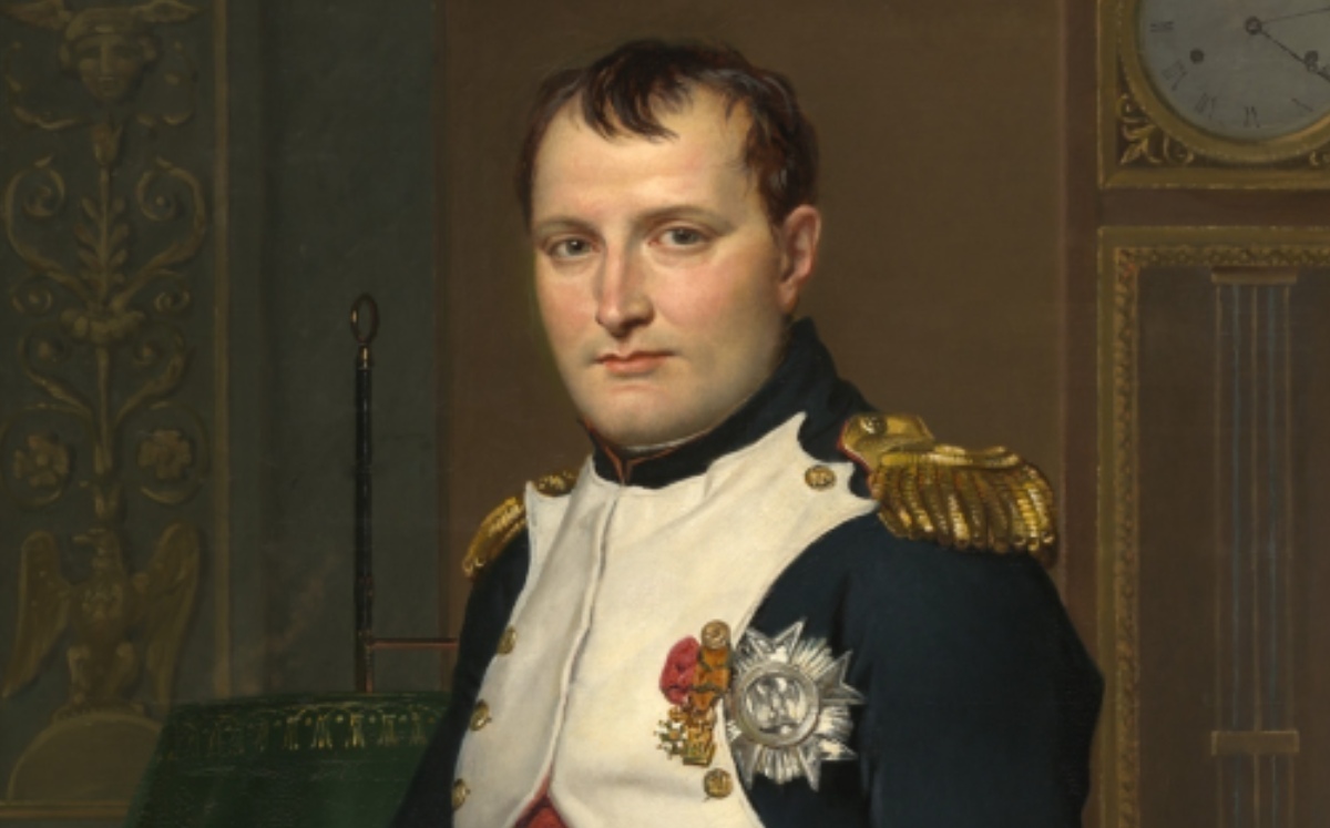 Pintura de Napoleón realizada por Jacques-Louis David. (Shutterstock)