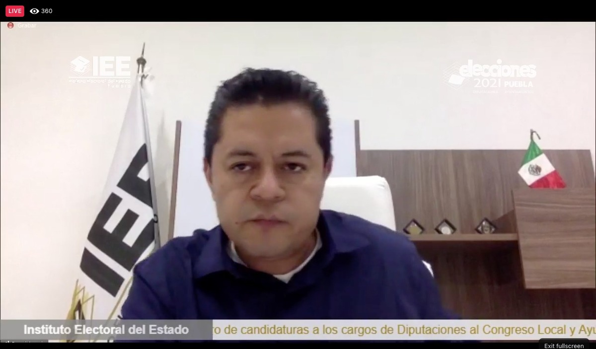 El presidente del IEE Miguel Ángel García Onofre. (Especial)