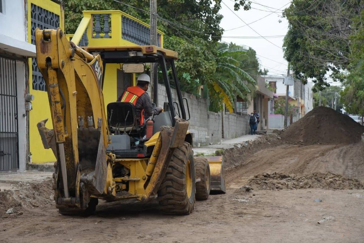 Recursos federales se usa para obra pública en Tamaulipas.