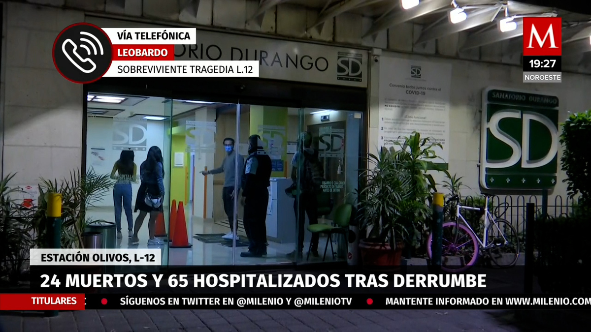 Entrevista, Leobardo, sobrebviviente del desastre en Metro Olivos