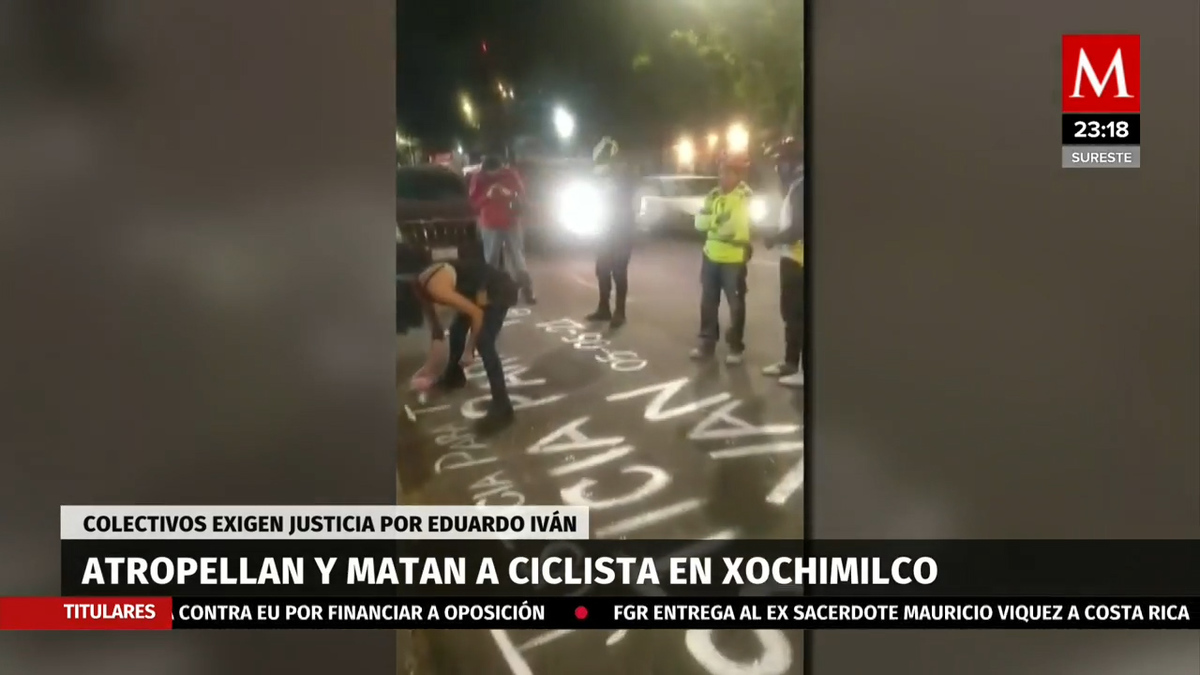Atropellan y matan a ciclista en Xochimilco