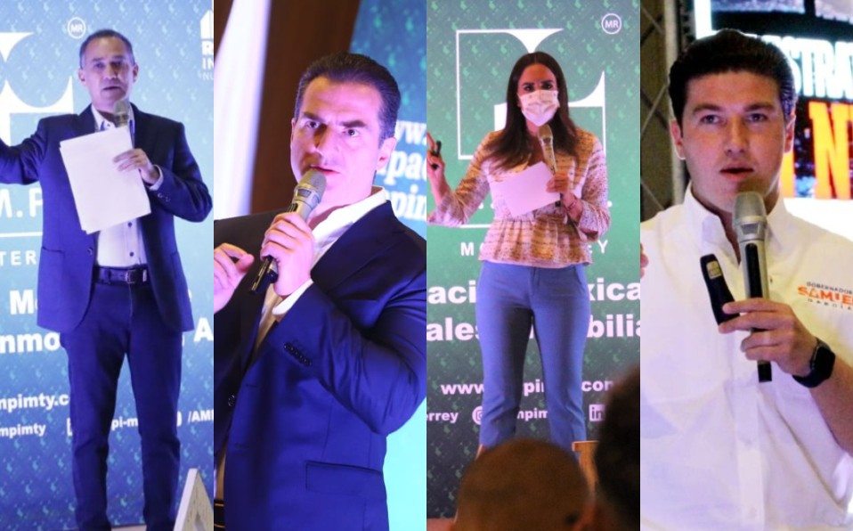 Candidatos a la gubernatura de Nuevo León. Foto: Especial