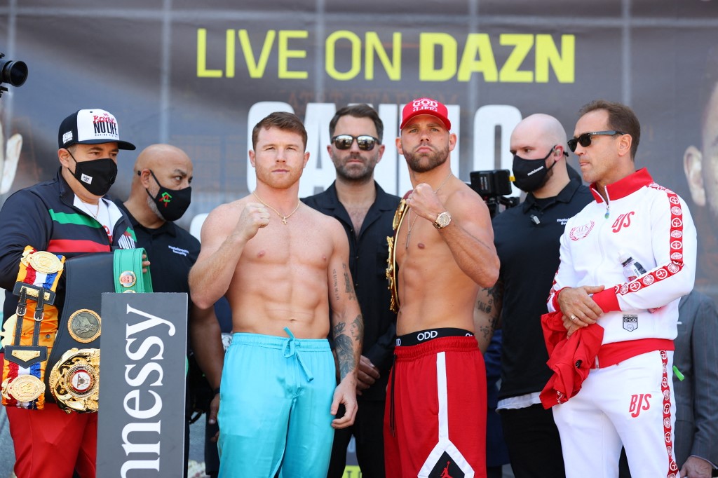 Canelo ¿Alvarez y Billy Joe Saunders (EFE)