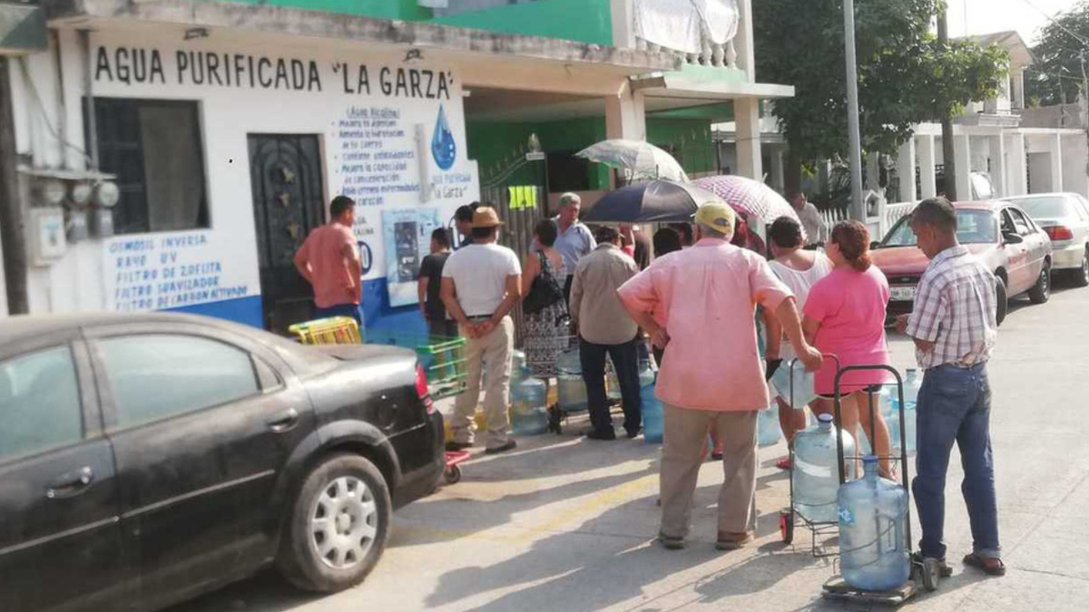 Crisis por agua salada provoca compras de pánico de purificadoras de Tampico y Madero