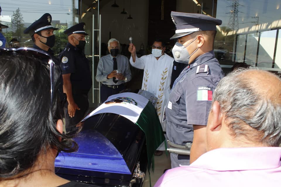 Despiden a Paulo Sergio Silva Pérez, elemento caído durante su labor en la ciudad de León.