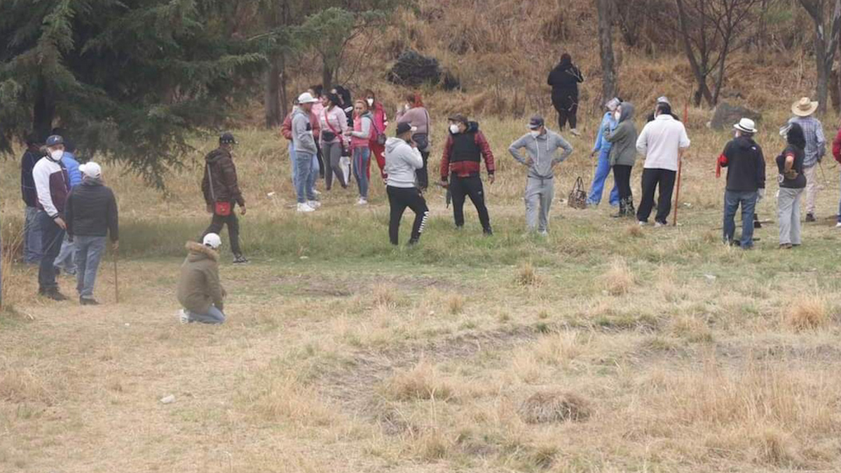Detienen a 41 personas por invasión de predio. Tlalpan