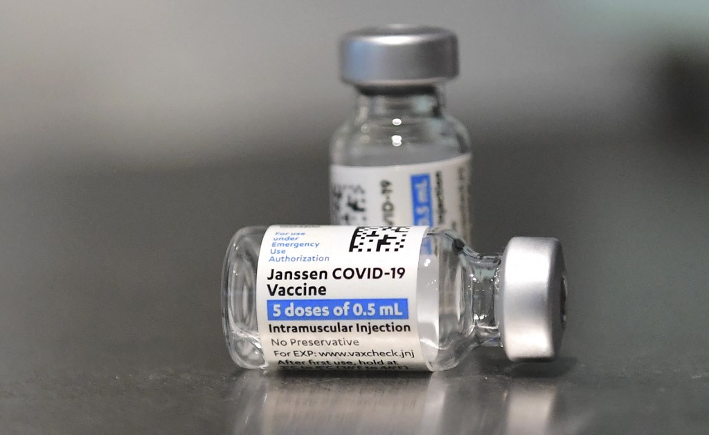 Frasco de la vacuna contra covid-19 de Johnson & Johnson (Janssen) | AFP.