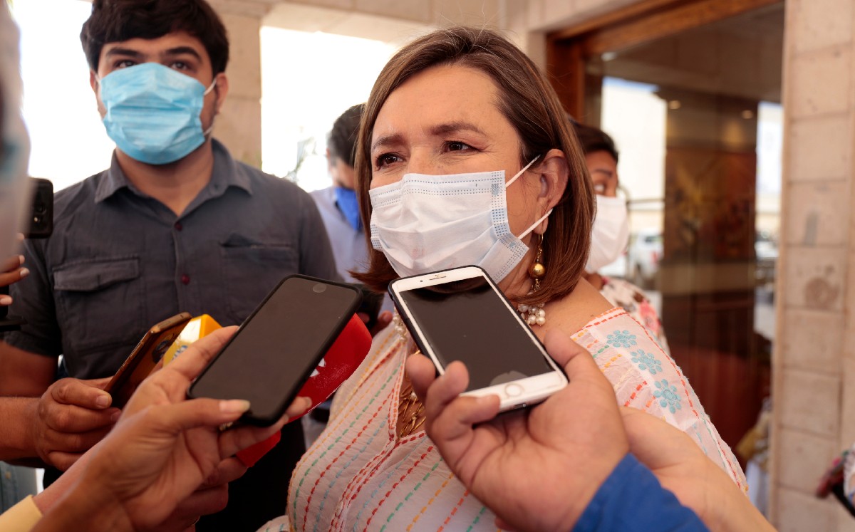 Xochitl Gálvez dijo que promueven una acción inconstitucional a la base de datos biométricos. (Mauricio Román)