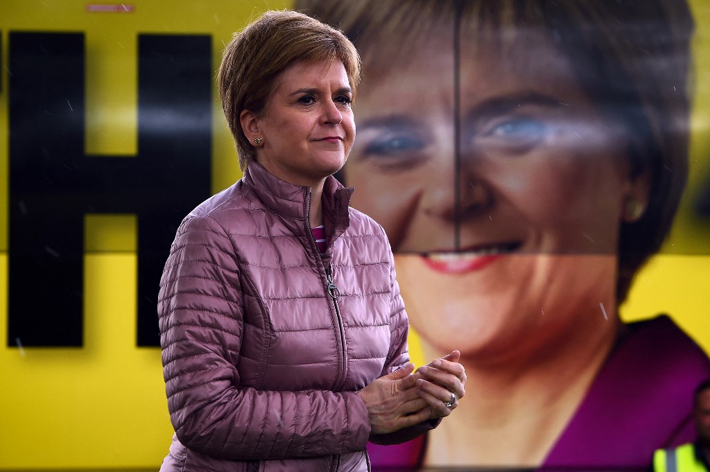 Nicola Sturgeon, primera ministra de Escocia y líder del Partido Nacional Escocés. (AFP)