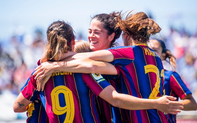 Barcelona Femenil, campeonas de la Liga Iberdrola (Twitter @FCBfemeni)