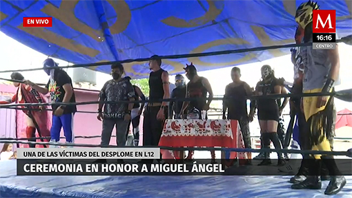 Ceremonia en honor a Miguel Ángel, víctima de L12