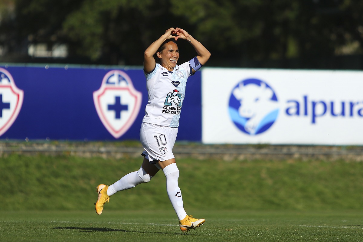 Mónica Ocampo, delantera del Pachuca (Imago7)