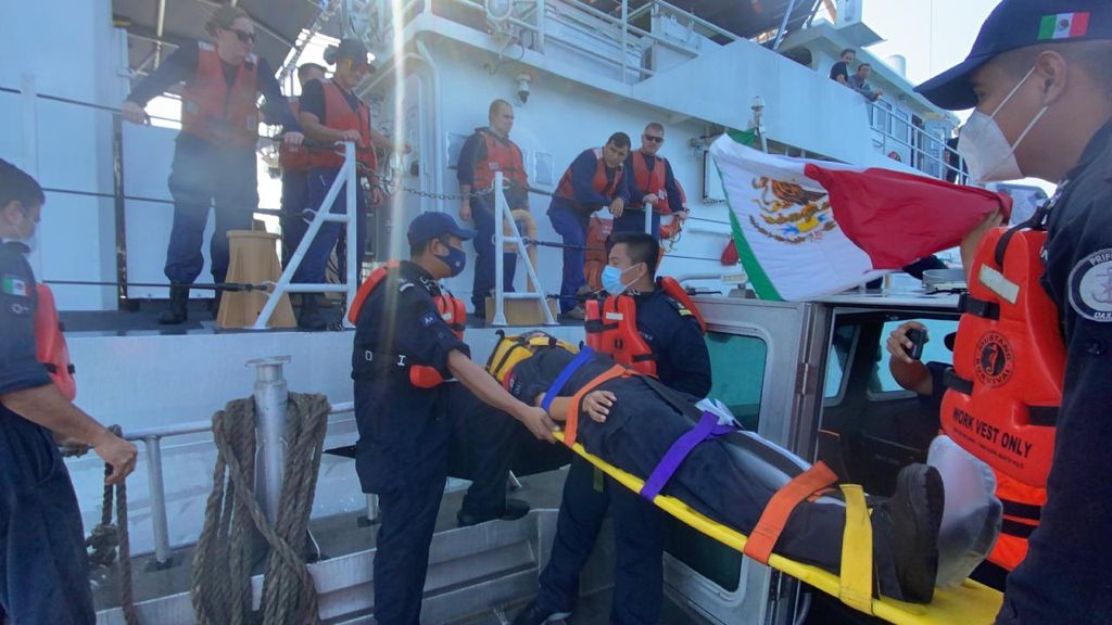 La participación de la Armada de México fue con el buque Oaxaca. (Especial)
