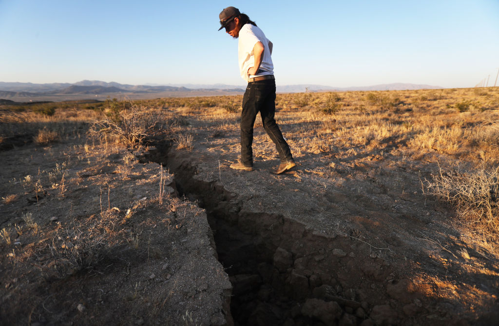 Efectos de un temblor de magnitud 6.4 en julio de 2019, cerca de Ridgecrest, California. (Getty Images)