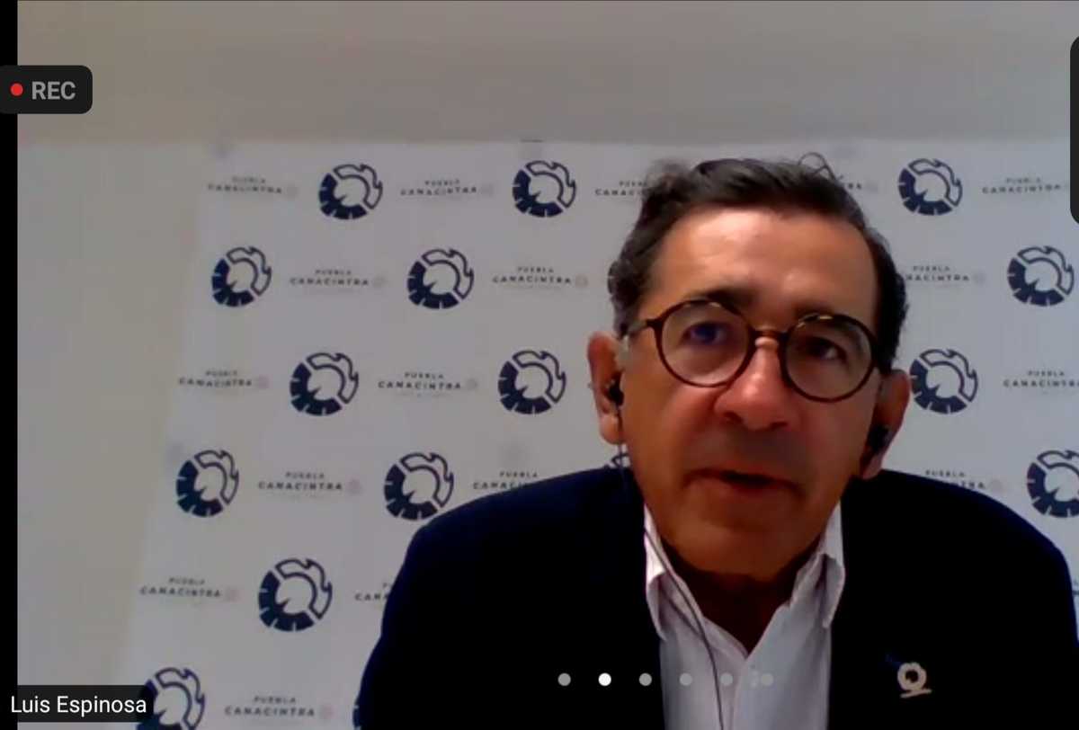 Luis Espinosa Rueda, presidente de la Canacintra. (Verónica López)