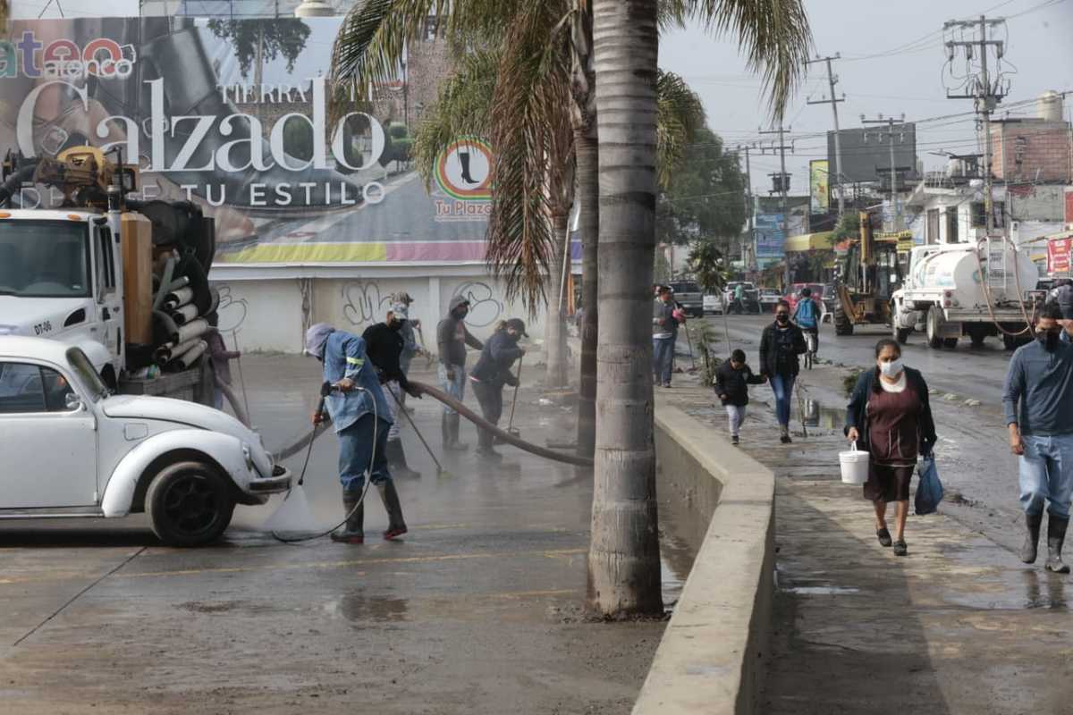 Por la mañana las calles ya no tenían agua