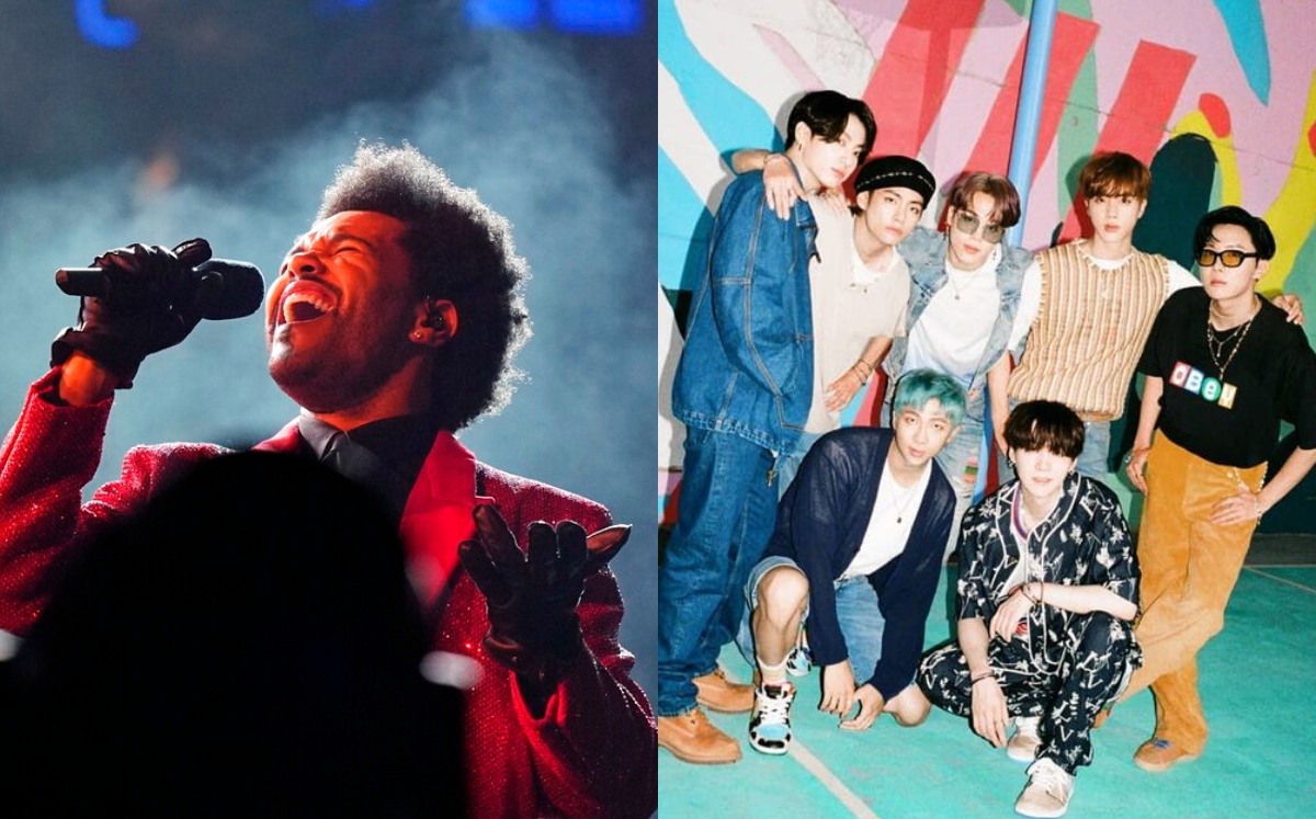 BTS y The Weeknd estarán en los Premios Billboard 2021 (Instagram y AP).