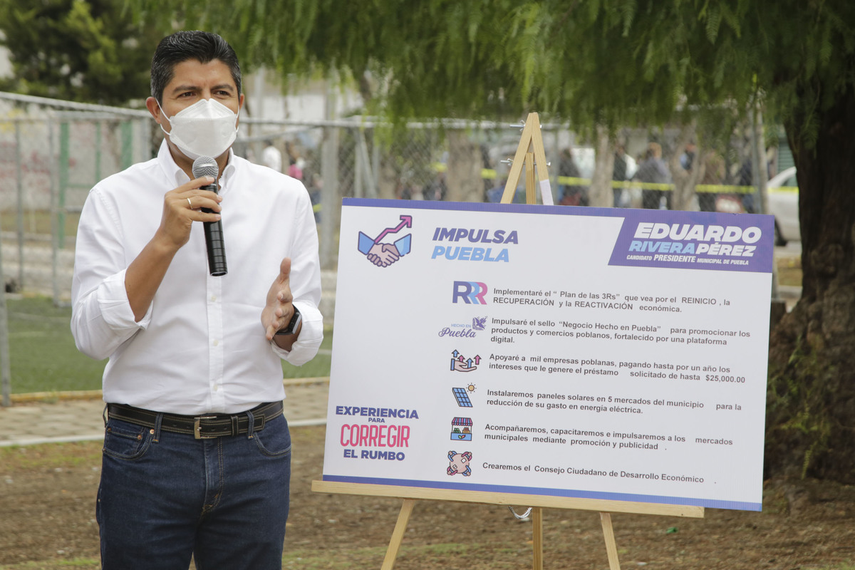 Eduardo Rivera Pérez, candidato a la presidencia municipal de Puebla. (Agencia Enfoque)