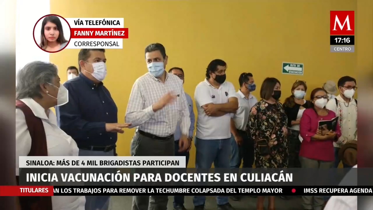 Se comienza la vacunación de maestros y personal docente