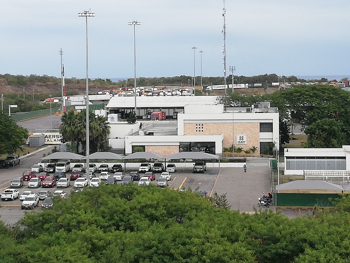 Aduana en el puerto de Altamira, Tamaulipas.