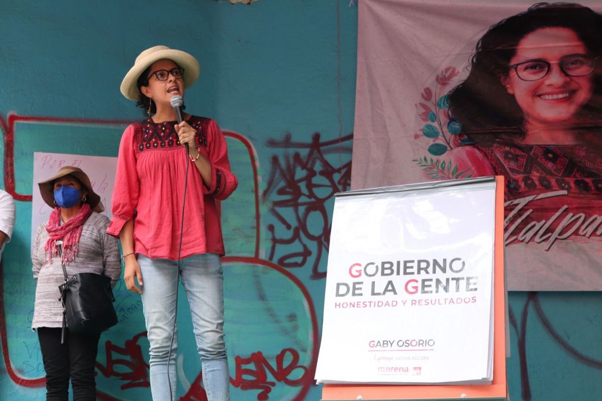 Gabriela Osorio, candidata de Morena a la alcaldía de Tlalpan. (Cortesía)