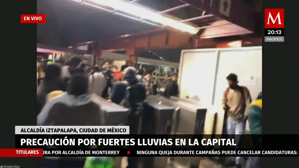 Por lluvias, Metro de CdMx suspende servicio en cinco estaciones de la Línea A