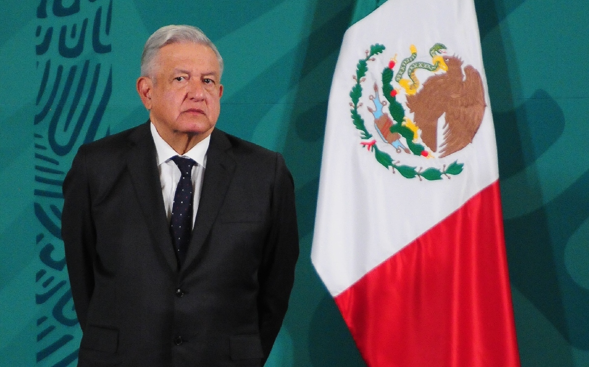 El Presidente el 12 de mayo durante su conferencia mañanera en Palacio Nacional. (Cuartoscuro)