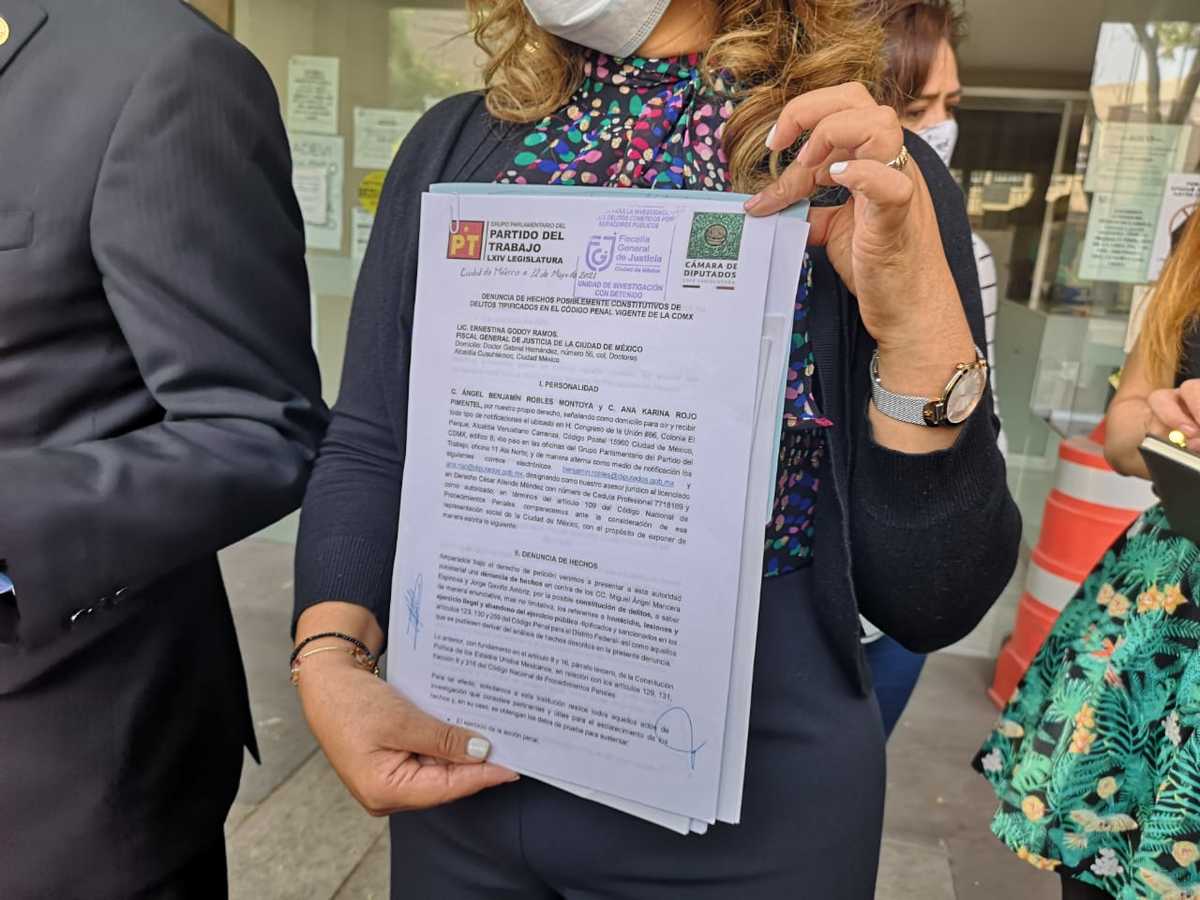 PT denuncia a Miguel Ángel Mancera por derrumbe en Línea 12. (Fernando Damián)