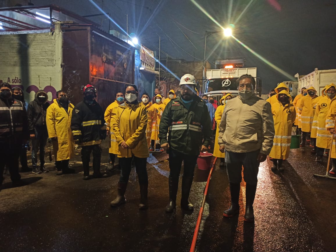 La cuadrilla ha apoyado en labores de limpieza y desazolve de coladeras | Especial