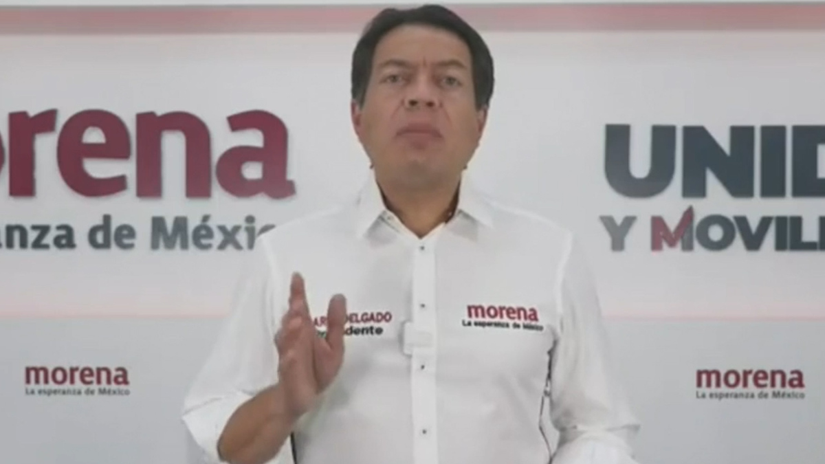 Mario Delgado emite mensaje contra el INE