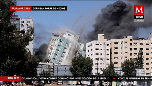 Derriban edificio de la agencia AP