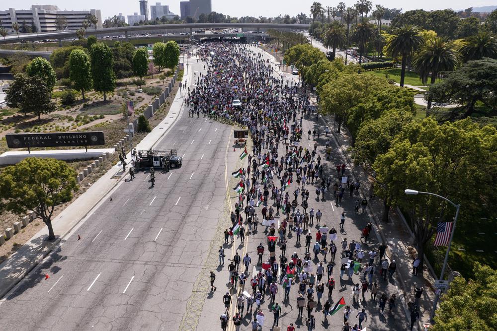 EU. Protestas pro Palestina condenan ataques de Israel sobre Gaza. (AP)