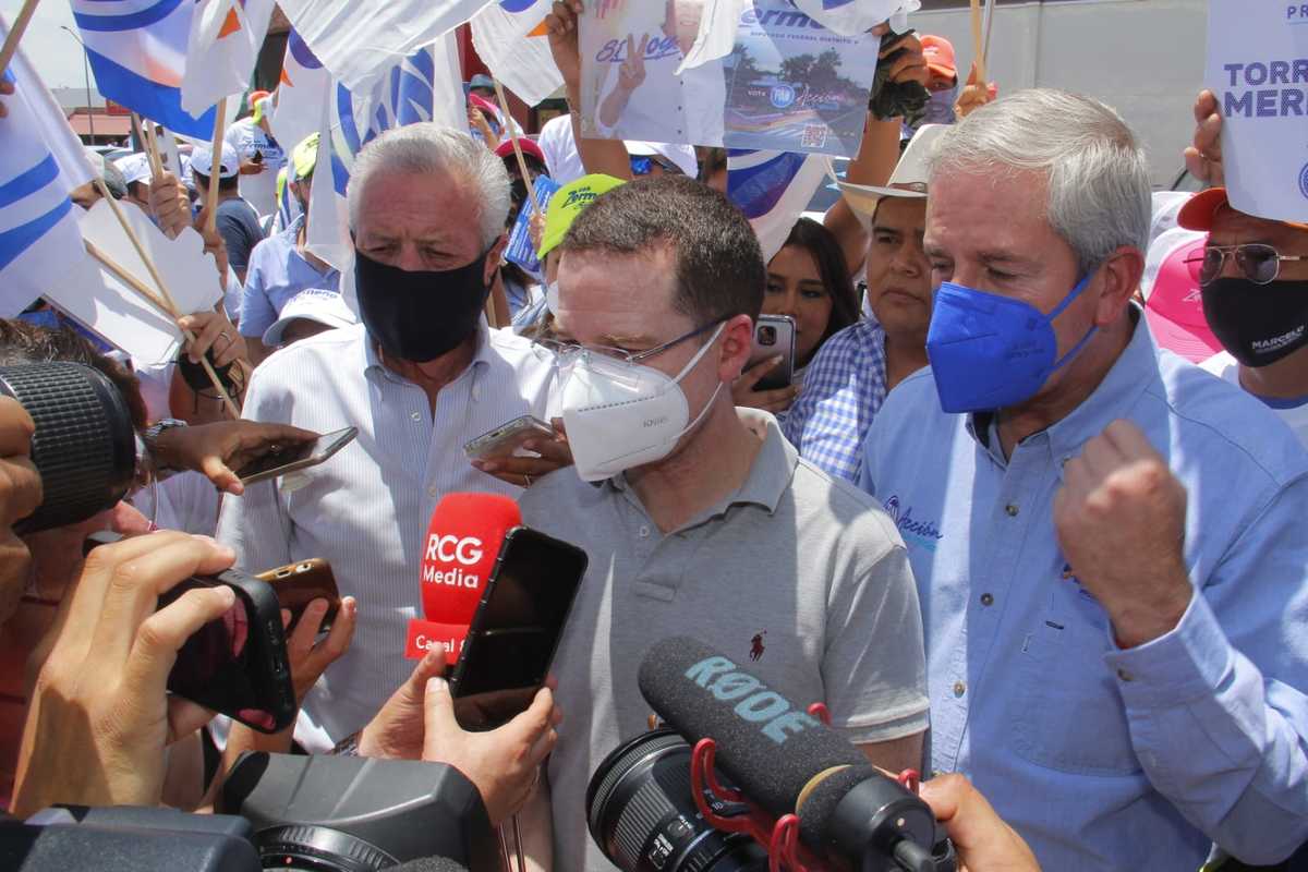 Ricardo Anaya Cortés estuvo en compañía de Zermeño Infante y Marcelo Torres. | Manuel Guadarrama