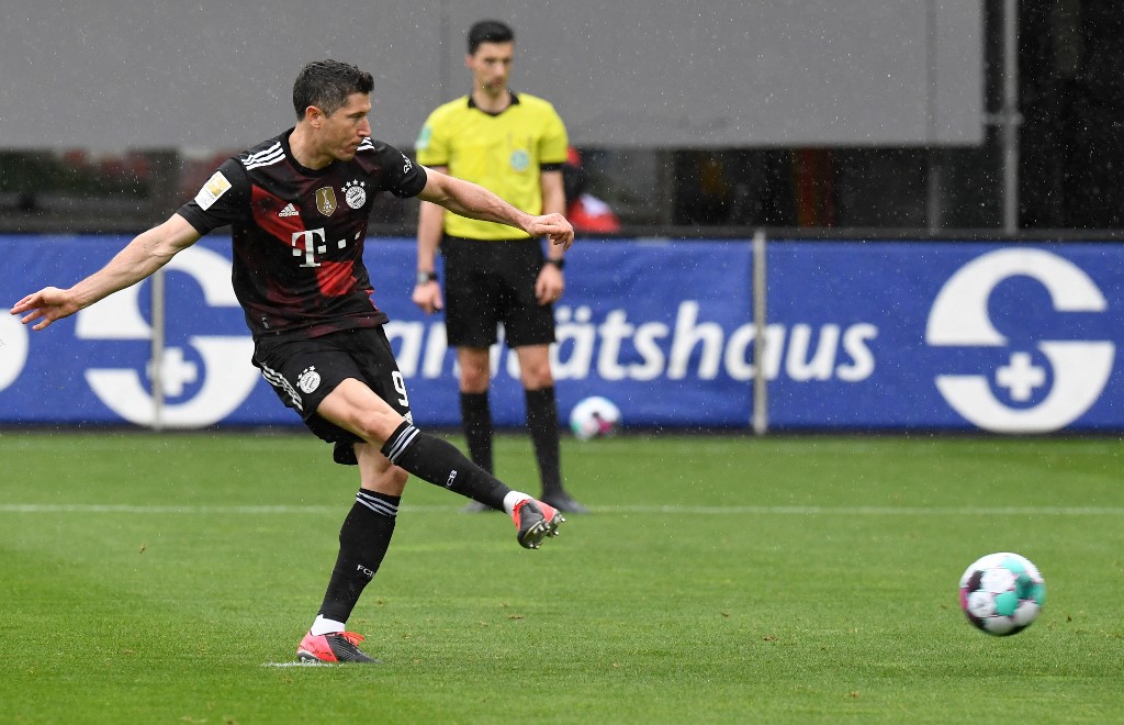 Robert Lewandowski, atacante del Bayern (AFP)