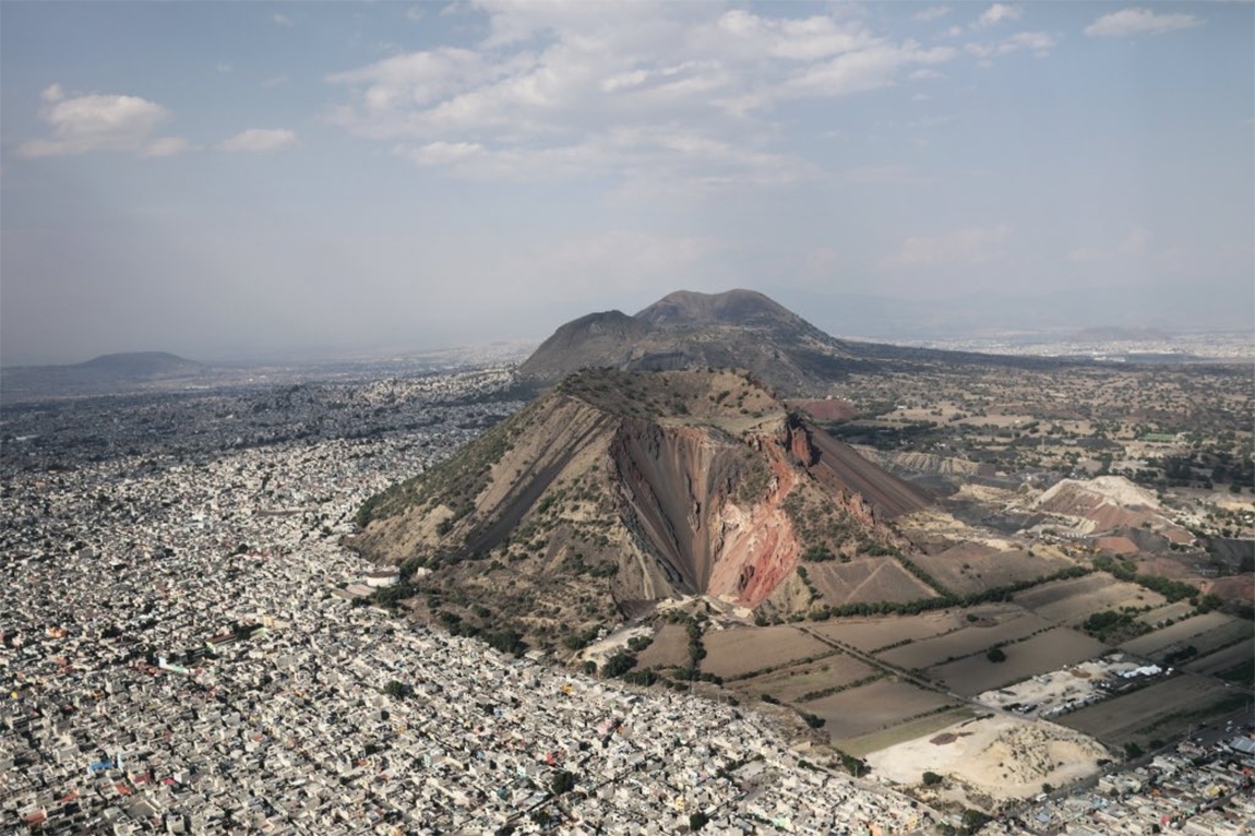 El volcán Xaltepec, ubicado en la zona de Tláhuac e Iztapalapa. (Especial)