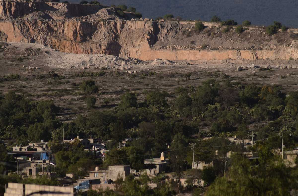 Cerro del Xoyatla en Atotonilco de Tula. Un cerro muy grande que la minería consumió. (Francisco Villeda)